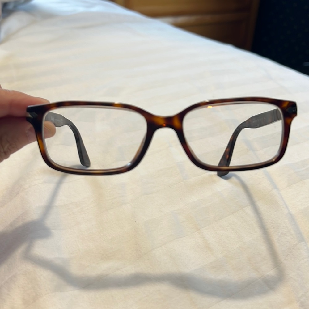 Hand made in Italy. Persol made them. Brown color.